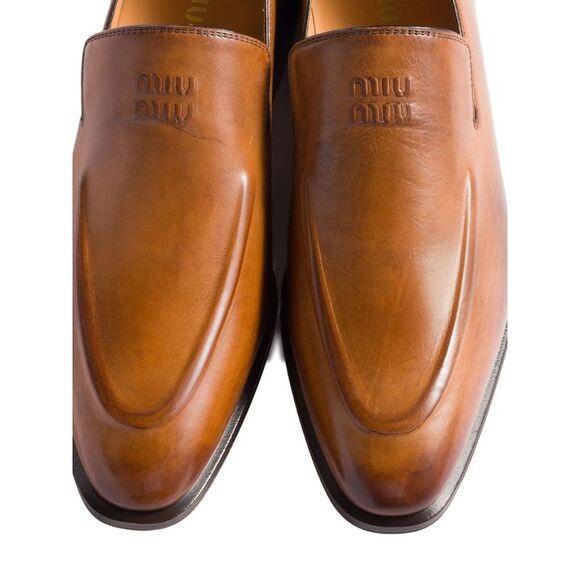 Miu Miu Women Leather Loafers